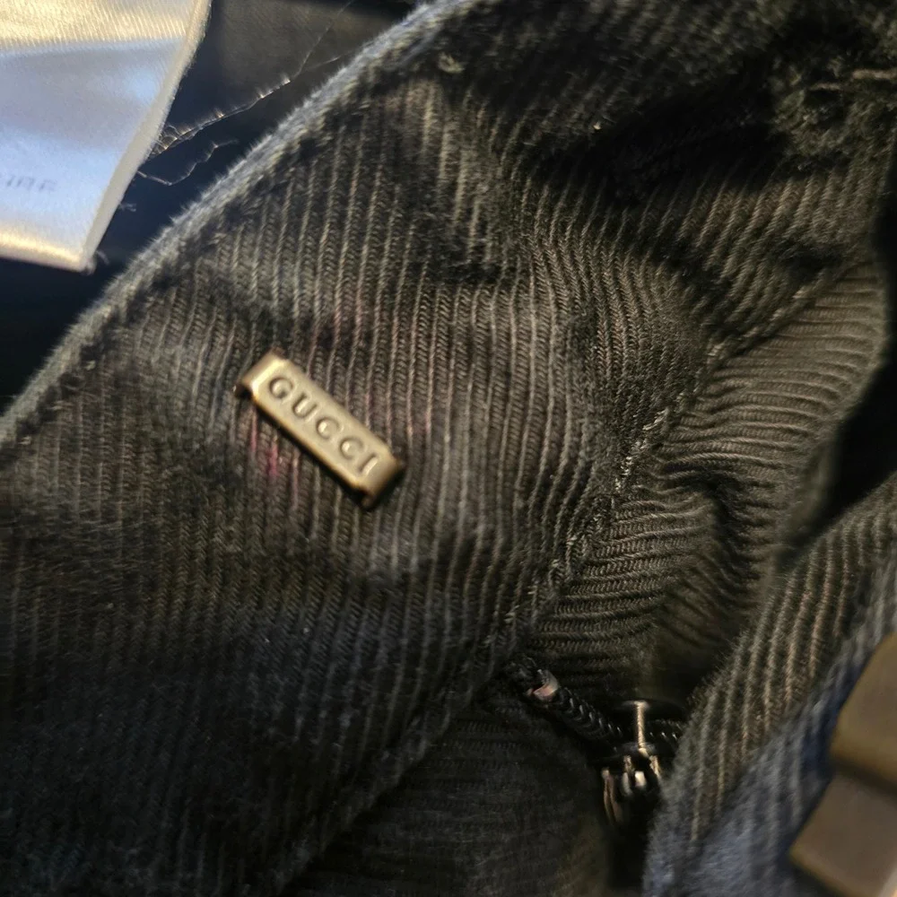 Gucci‎ Mens Black Trousers Made in Italy Size 52 Flat Front Pants